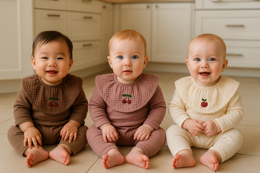 Soft Meets Stylish: Why Parents Love Our Embroidered Cotton Baby Bibs