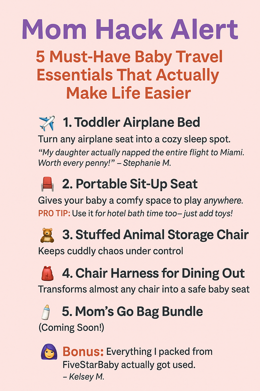 Mom Hack Alert: 5 Must-Have Baby Travel Essentials That Actually Make Life Easier