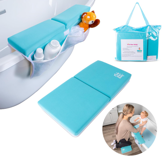 Bath Kneeler and Elbow Rest Pad Set - Blue