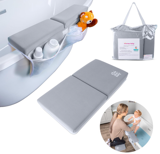 Bath Kneeler and Elbow Rest Pad Set - Grey