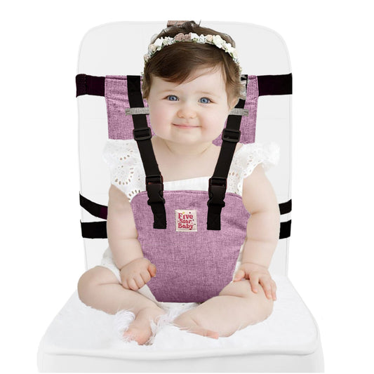 Portable Chair Harness for Toddlers in Pink