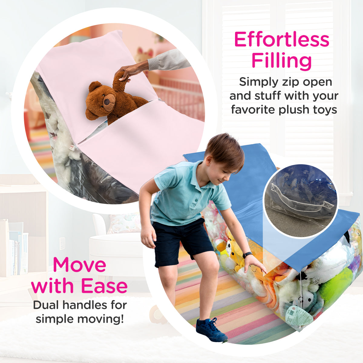 Clear Stuffed Animal Storage Chair | FiveStarBaby